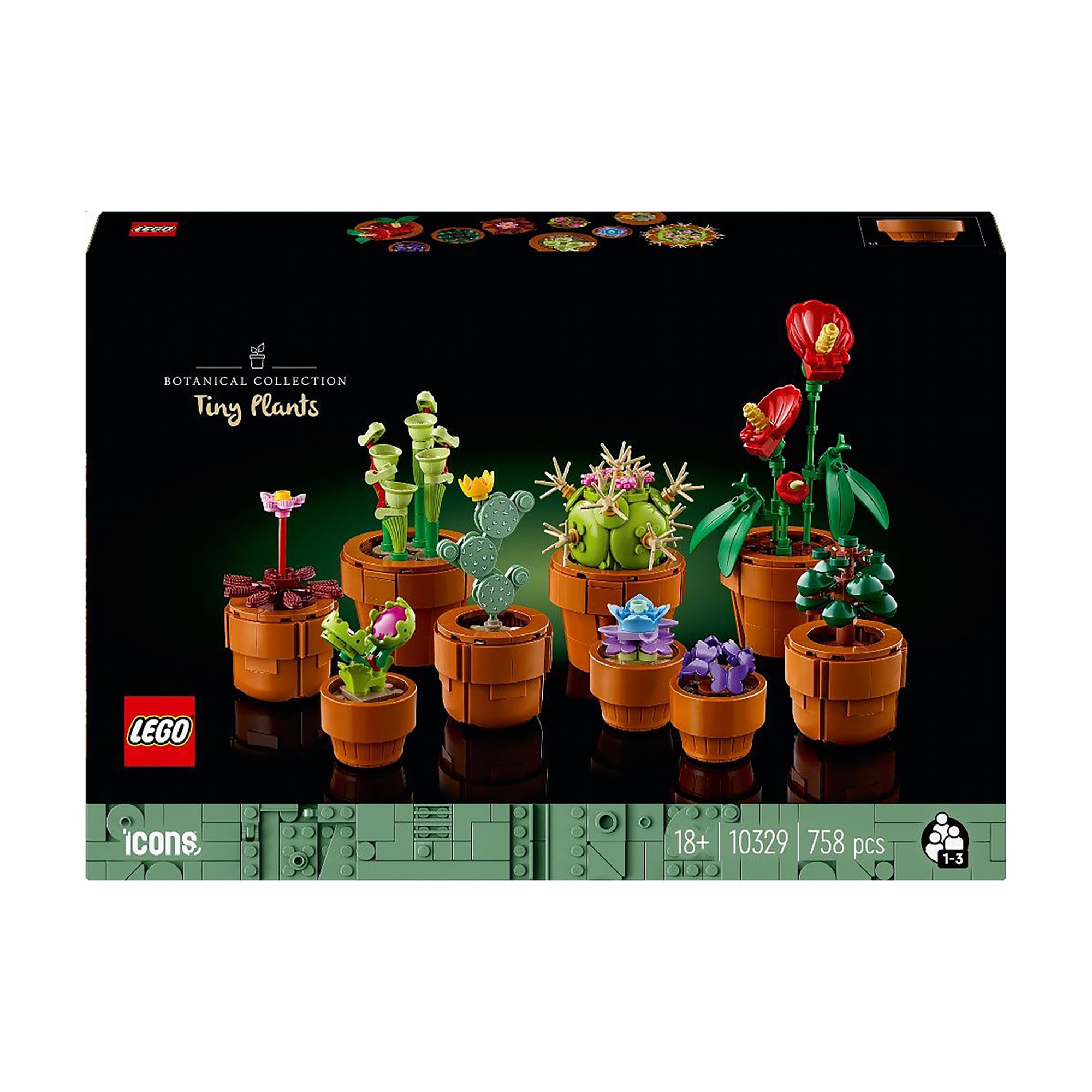 Конструктор LEGO Icons Botanical Collection Tiny Plants 758 деталей, від 18 років (10329)