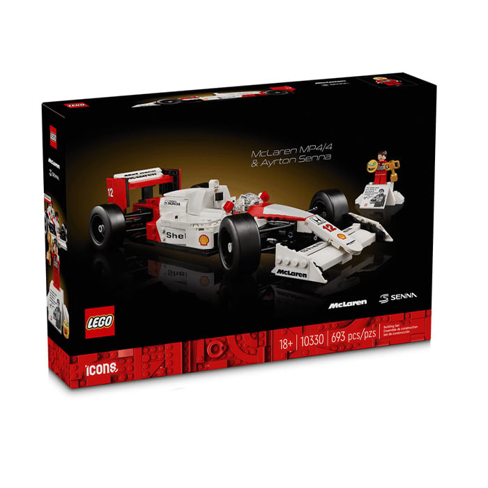 Конструктор LEGO Icons McLaren MP4/4 &amp; Ayrton Senna, 693 деталі, від 18 років (10330)